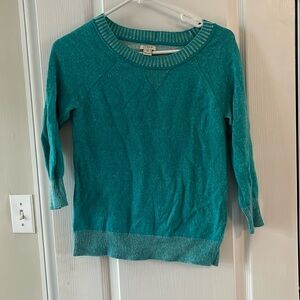 J Crew Turquoise Merino Wool Sweater
